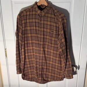Woolrich Plaid Flannel Shirt Size Men’s L